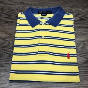Polo by Ralph Lauren Shirts - Polo Ralph Lauren Yellow Blue Stripe Polo Shirt L Polo by Ralph Lauren Shirts - Polo Ralph Lauren Yellow Blue Stripe Polo Shirt L